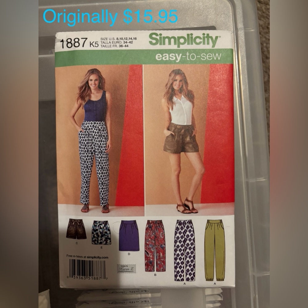 Simplicity Women's Sewing Pattern for Stylish Pants and Shorts